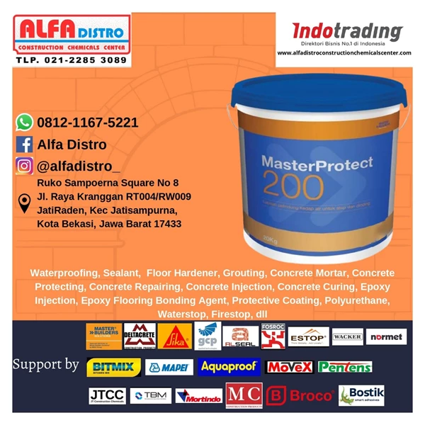 MasterProtect 200 - Acrylics Based UV Resistant Bahan Waterproofing