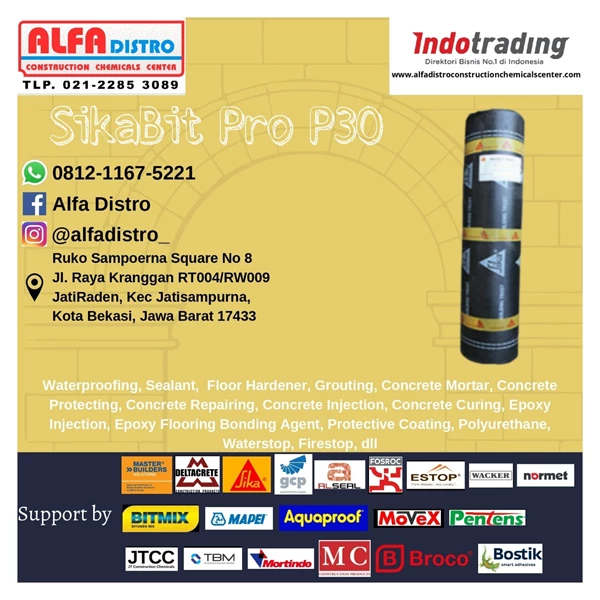 SikaBit Pro P30-0 Sand - Membrane Bahan Waterproofing