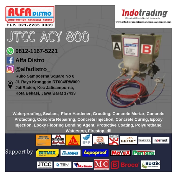 JTCC ACY 800 - Pompa Injeksi