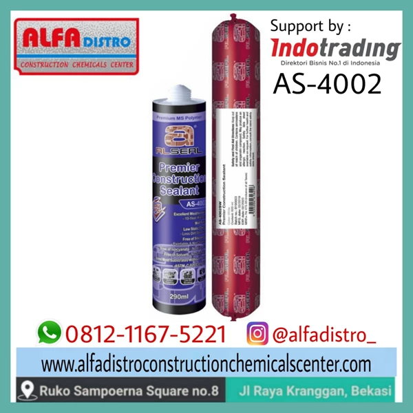 Al Seal AS 4002 Premier Construction Sealant - MS Polymer Sealant dan Adhesive