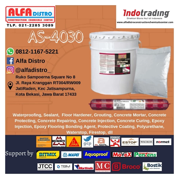 Al Seal AS 4030 MS Flooring Adhesive - MS Polymer Sealant and Adhesives