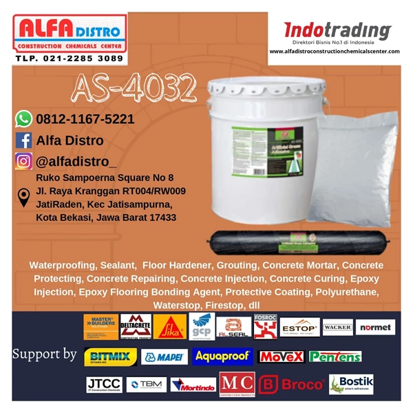 Al Seal AS 4032 Artificial Grass Adhesive - MS Polymer Sealant dan Perekat