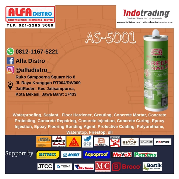 Al Seal AS 5001 Green Nails - Construction Adhesive Sealant