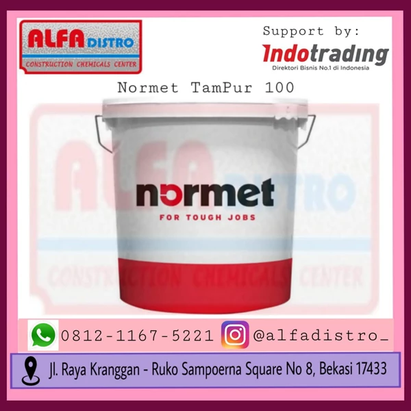 Normet TamPur 100 - Rigid Polyurethane Polymer Adhesives untuk Injeksi dan Perbaikan