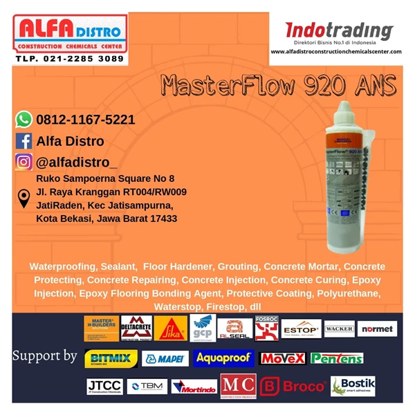  MasterFlow 920 ANS Sealant Anchouring Grouting