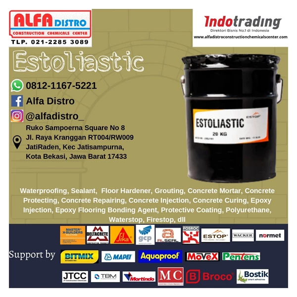 Estop Estoliastic - Hot Poured Rubber Bitumen Horizontal Joint Sealant
