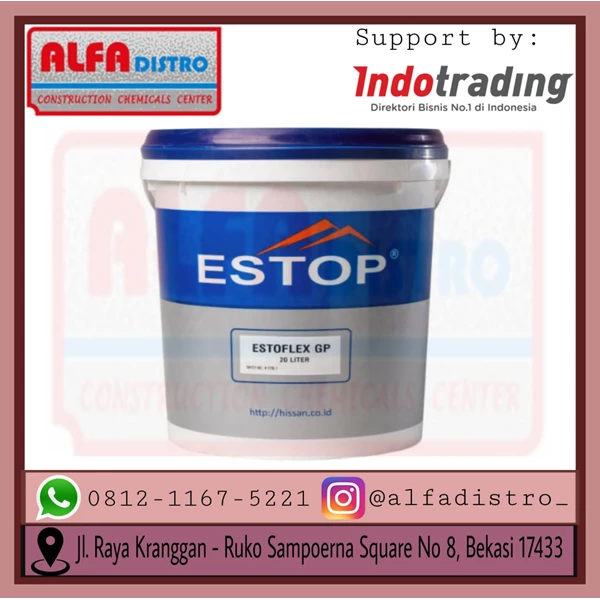 Estop Estoflex GP - Flexible Bitumen – Rubber Membrane Bahan Waterproofing