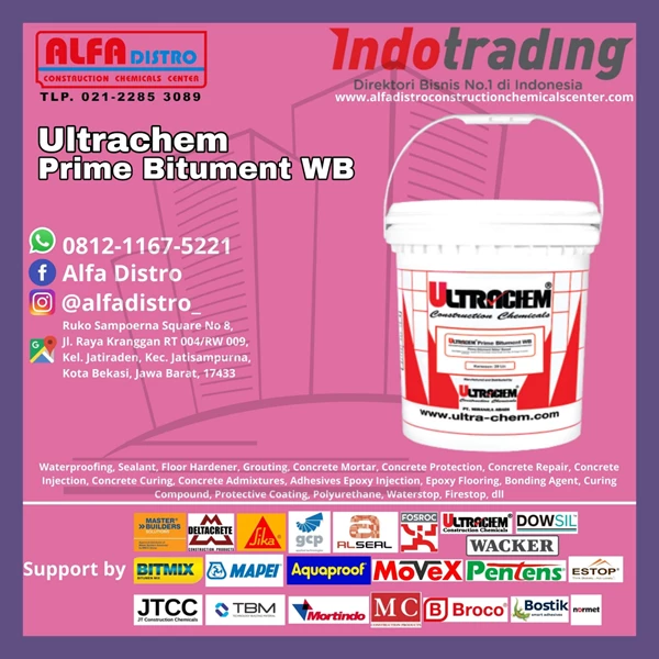 Ultrachem Prime Bitument WB – Cairan Bahan Waterproofing Kedap Air Satu Komponen Sebagai Lapisan Dasar Membrane